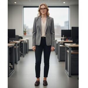 Express Gray Blazer Size 6